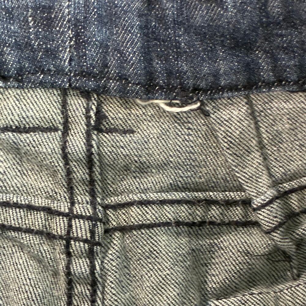 Women's Wide Leg Flare Jeans 30x31 Blue High Rise Stretch Denim Unbranded - Picture 3 of 12